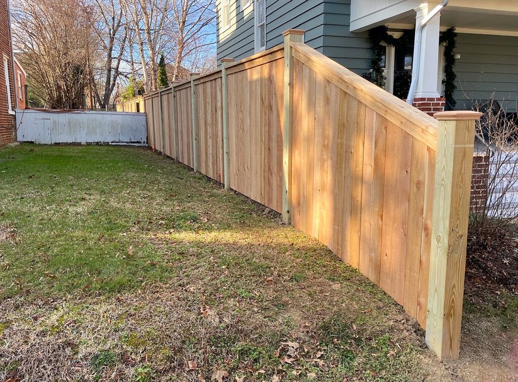 Cedar Face & Cap Transition from 6ft. to 4 ft. 