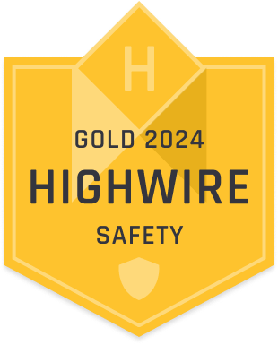 Highwire Recognizes its Safest Contractors & Vendors Safety Assessment Program - Gold Safety Award logo